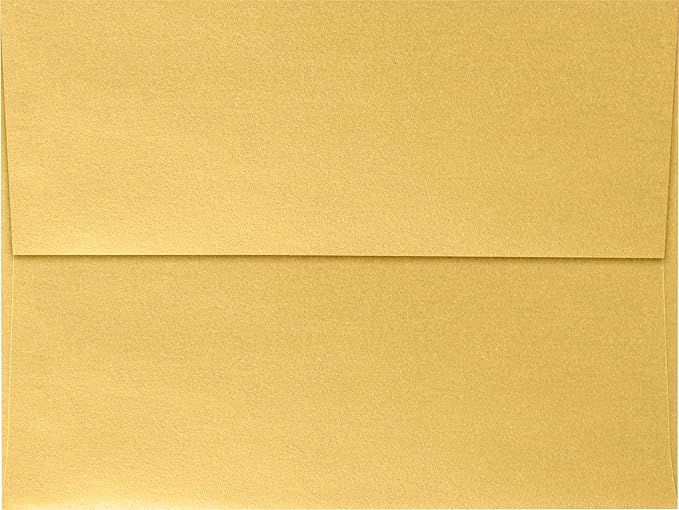 LUXPaper A7 Invitation Envelopes | Peel & Press | 5 1/4" x 7 1/4" | Gold - Image 2
