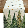 GEEORY Christmas Table Runner 13x72 Inch, Xmas Tees Snowflakes Holiday by GEEORY