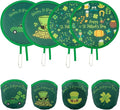 4 Styles St. Patrick's Day Round Foldable Hand Fan Foldable Fan Handheld by JYSILIYH