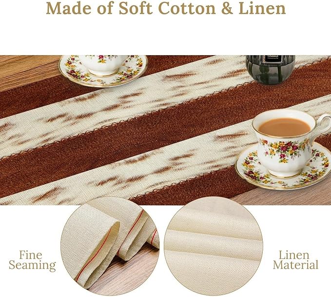Cow Patchwork Print Table Runner, 13x60 Inch - Image 6