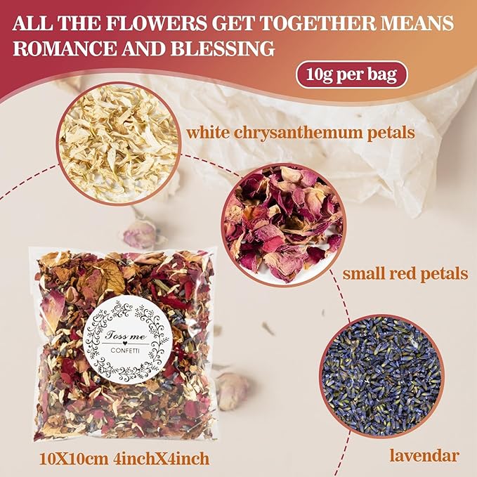 Sukh 8Packs Dried Flower Petals - Image 2