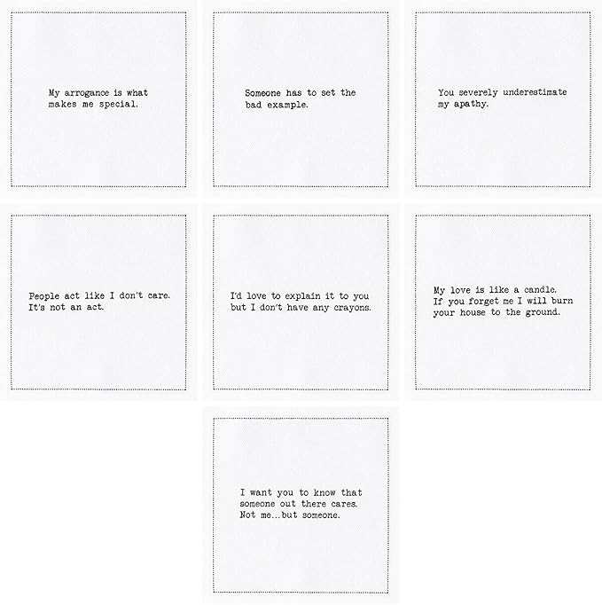 Five Star Napkins Subversive Quotes Cotton Cocktail Napkins, Beverage Napkin - Image 4