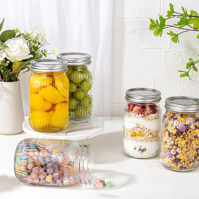 MirthMood 32 oz mason jars, Glass jars - Image 5