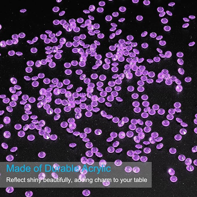 PATIKIL 10000 Pcs Wedding Table Scatter Confetti Crystals 4.5mm Acrylic - Image 3