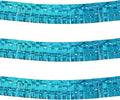 Thick 10 Feet by 15 Inch Turquoise Foil Fringe Garland by Blukey