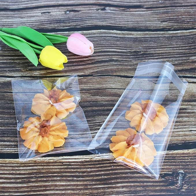 PigPotParty 4''x 6" Clear Plastic Cellophane Gift Wrap Bags, Party favor - Image 4