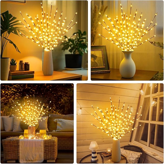 DK177 2 Pack Led Branch Light Battery Operated Lighted Branch Vase Filler - Image 5