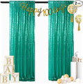 ShinyBeauty 2PCS 4x7FT Green Sequin Backdrops | Sparkle & Shimmer Photo by ShinyBeauty