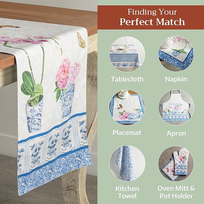 Maison d' Hermine Table Runner 100% Cotton Double Layer Table Runners 72 inches - Image 5