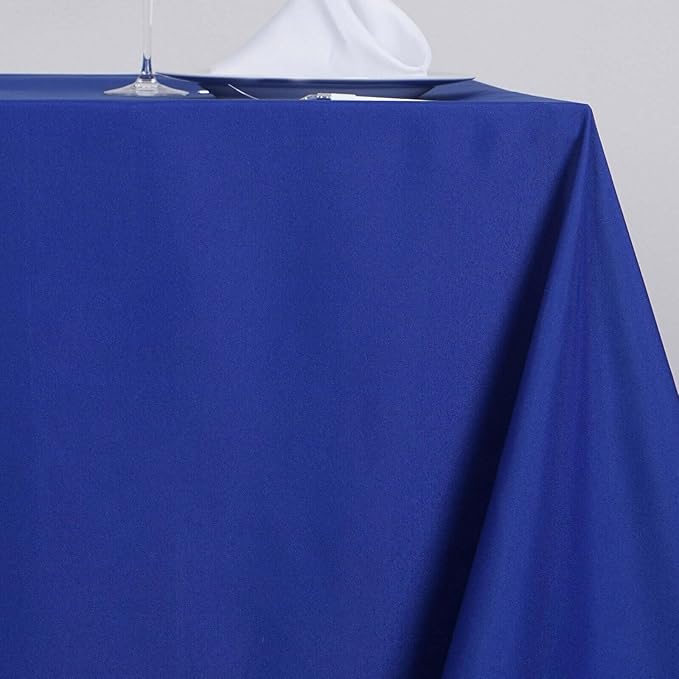 Efavormart 70" Square Linens Royal Blue Wholesale Linens Polyester Square Linen - Image 2