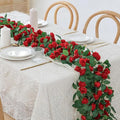 4 Packs Artificial Rose Garland: 31.48Ft Each Fake Flower Vine by KTGOW