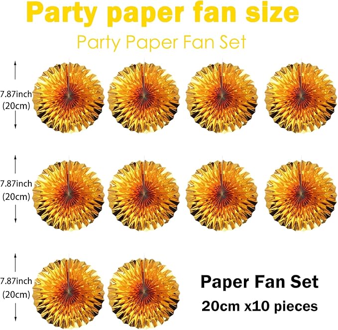 Golden Party Decorations, Engagement Party Decorations 8in, Party Supply - Image 2