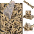 100 Sheets 20 * 14 Inches Vintage Halloween Tissue Paper Kraft Gothic Floral by Bolsome