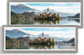 12x36 Picture Frame 2 Packs, Real Glass and Grey Wood Frame, Display Collage by Hongkee