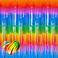 4 Pack Dark Rainbow Fringe Curtain Backdrop, 3.2Ft x 6.6Ft Metallic Tinsel Foil by Mebiornt