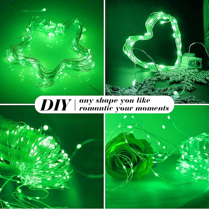 ZGWJ 100 Pack Fairy Lights Battery Operated, 7ft 20 Mini LED Fairy String - Image 4
