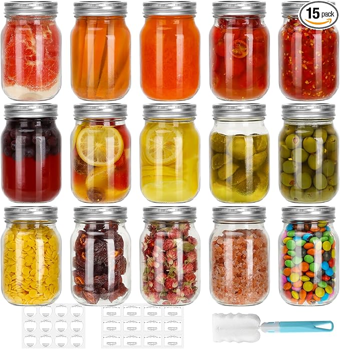 CycleMore 16 oz Mason Jars by CycleMore