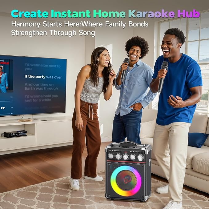 Karaoke Machine with 2 Wireless Mics - Image 7