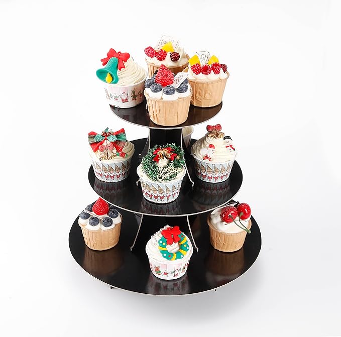 2Pcs 3-Tier Cupcake Stand, Cake Stand holder, Tiered DIY Cupcake Stand Tower - Image 6