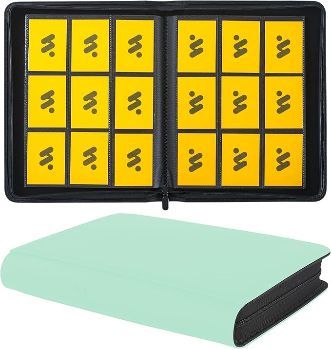 Card Binder 9 Pockets, Trading Card Binder Holds up to 864 Cards by MORABTO
