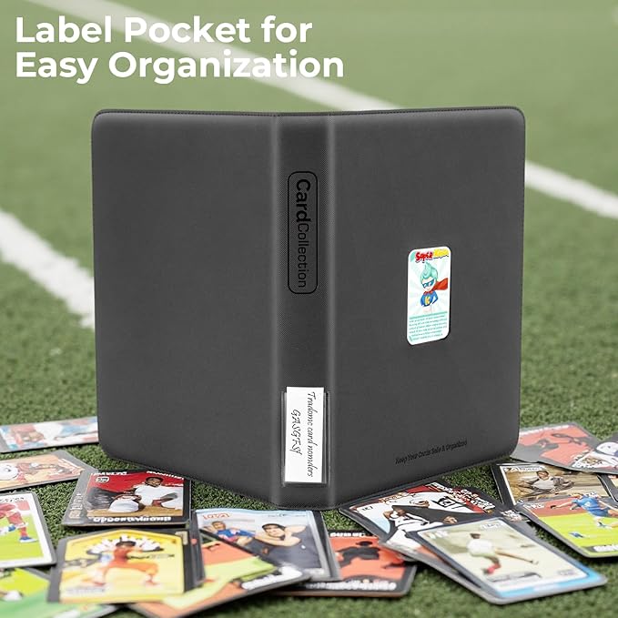 Premium ZiP Trading Cards Binder 9 Pockets, 936 Cards, Large Cards Book Album - Image 7