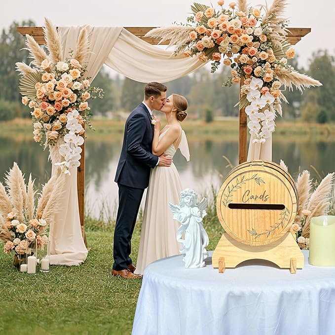 OurWarm Wooden Wedding Card Box - Image 3
