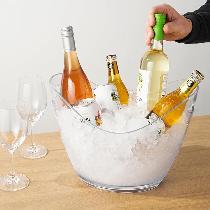 True Chill Acrylic Ice Buckets for Parties and Drinks, 2.11 Gallons Wine Beer - Image 6