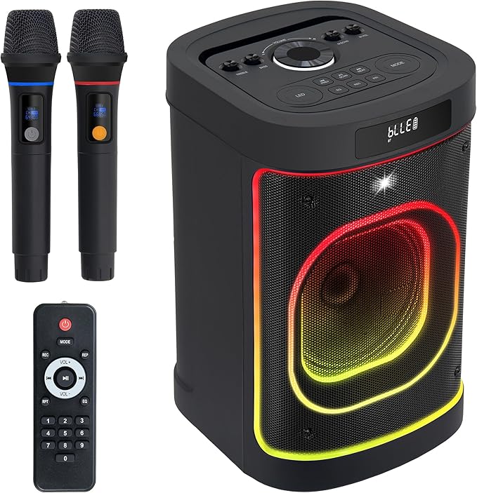 BeatGhost Karaoke Machine Portable Bluetooth Party Speaker 2 Rechargeable by BEATGHOSTAUDIO
