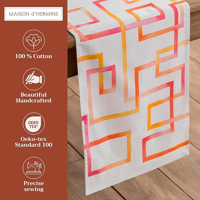Maison d' Hermine Table Runner 100% Cotton Double Layer Table Runners 108 - Image 2