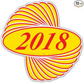 EZ-Line Oval Model Windshield Year Stickers by CarBowz