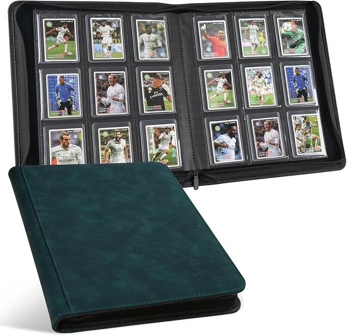 Toploader Binder with 9-Pocket Pages, Holds 288 "3×4" Rigid Toploader Hard Cases by Arkeiliy