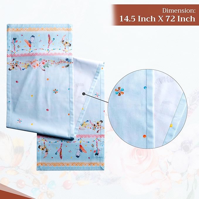 Maison d' Hermine Table Runner 100% Cotton Single Layer Table Runners 72 inches - Image 4