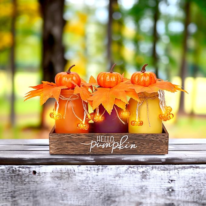 Thanksgiving Decorations Indoor 3 PCS, Thanksgiving Table Decor - Image 2