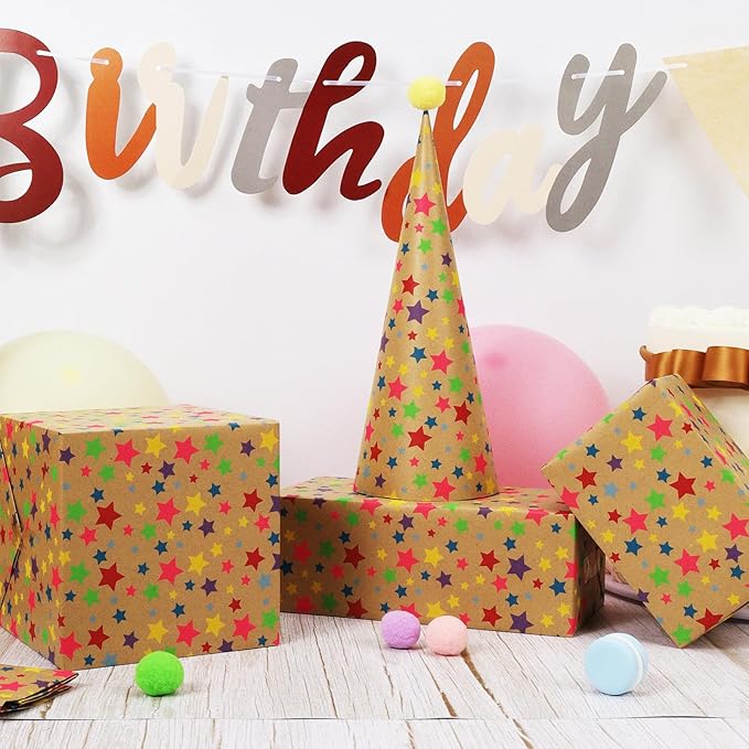 LaRibbons Birthday Wrapping Paper Roll - Image 3
