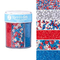 Sweets Indeed Sprinkles 6 Cell Edible Sprinkle Mix Jimmies Perfect by SweetsIndeed