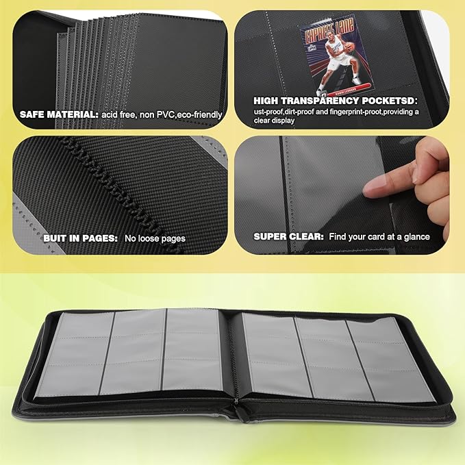 Trading Card Binder, Card Binder 9 Pocket - Image 4