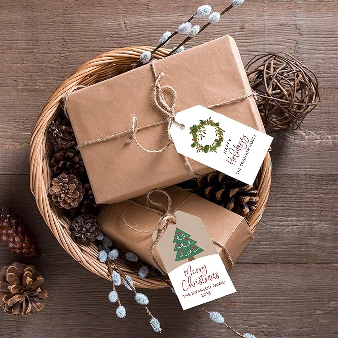 50pcs Custom Merry Christmas Gift Tags Personalized - Image 6