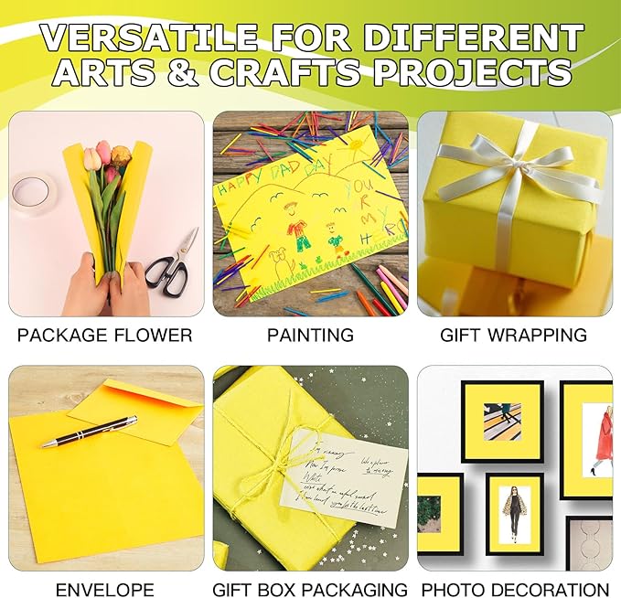 Vanhench 17.8"x 1500" Orange Wrapping Paper, and Poster Bulletin Board - Image 4