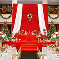 PartyVillage 20ft×15ft Red Backdrop Curtain by PartyVillage