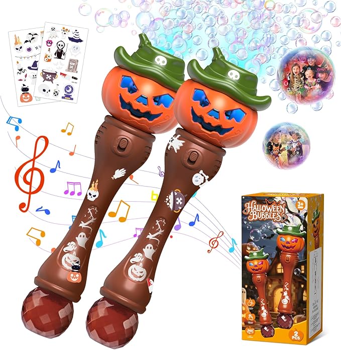 Halloween Pumpkin Bubble Wand for Kids by Aliex