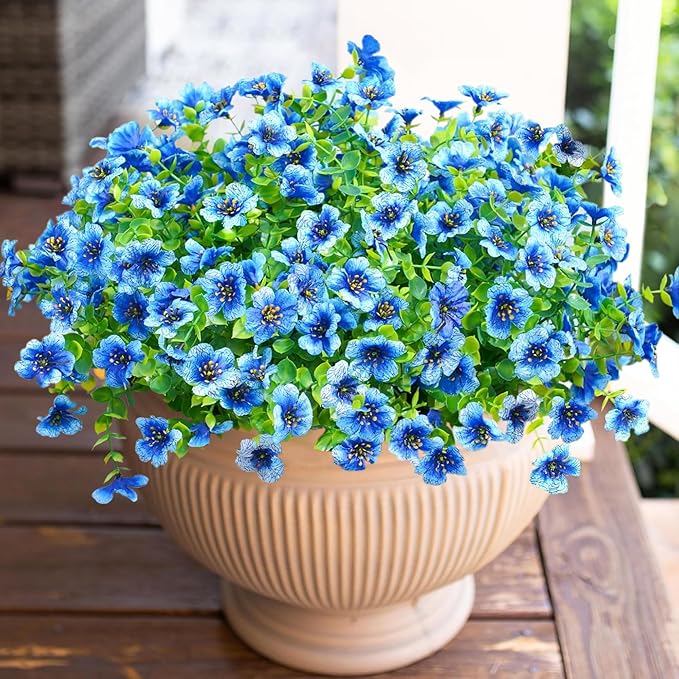 HyeFlora Artificial Flowers for Outdoor Indoor Garden Home Decoration, Faux - Image 7