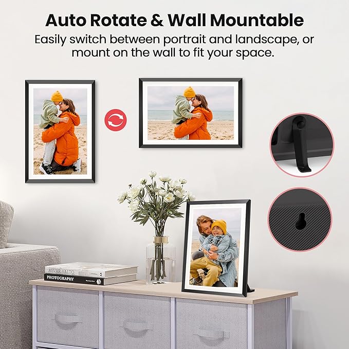 RCA 10.1” WiFi Digital Picture Frame, Electronic Photo Frames 32GB Storage - Image 7