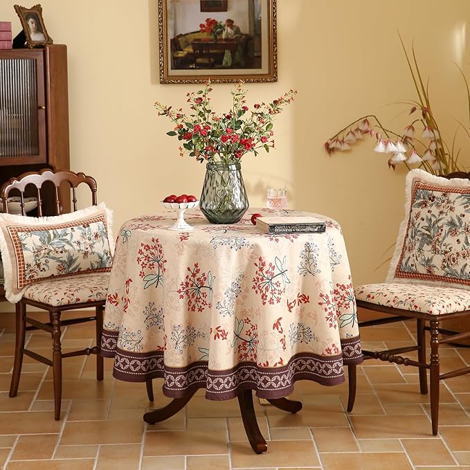 patdrea Designer Vintage Linen Table Cloth - Image 2