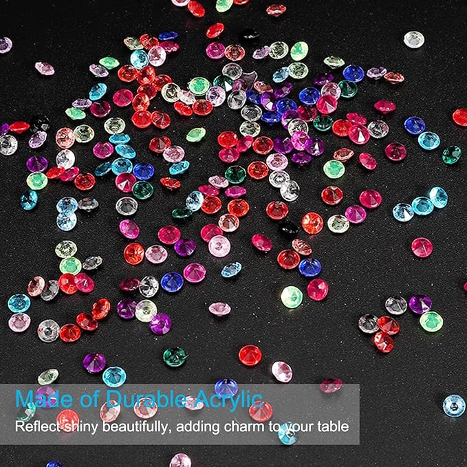 PATIKIL 10000 Pcs Wedding Table Scatter Confetti Crystals 4.5mm Acrylic - Image 3