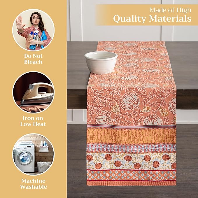 Maison d' Hermine Table Runner 100% Cotton Double Layer Table Runners 108 - Image 3