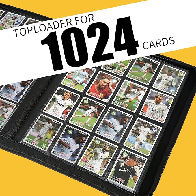 Trading Card Binder 16 Pocket, 1024 Pockets Card Binders, Card Collection Binder - Image 5