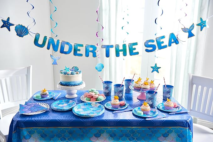American Greetings Mermaid Party Supplies, Reusable Party Cups - Image 3