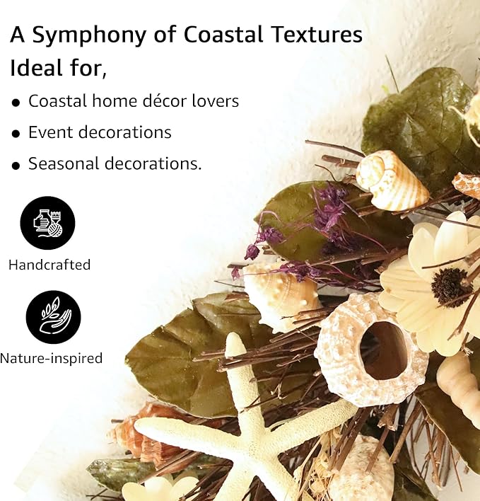 HOLIDAY TREE 5' Coastal Handcrafted Garland - Image 3