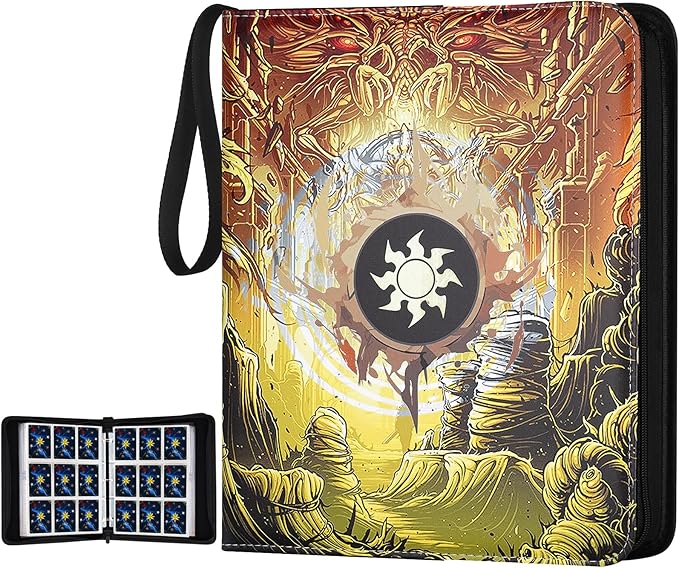 Trading Card Binder for MTG Cards, Premium 9 Pocket Card Binder, 720 Double by GERMUN