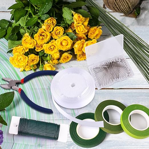 GLAMFIELDS Floral Tape and Floral Wire, Floral Arrangement Kit - Image 7